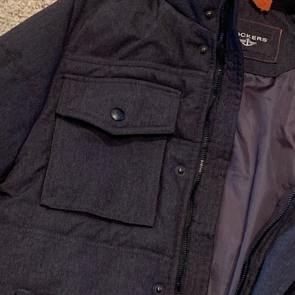 Dark Gray Dockers S winter coat Like new - Picture 3 of 7